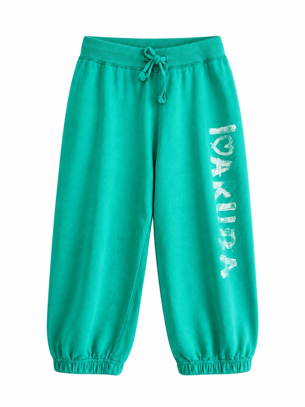Y2K Vintage I Heart Aruba Teal Capris – Size XL